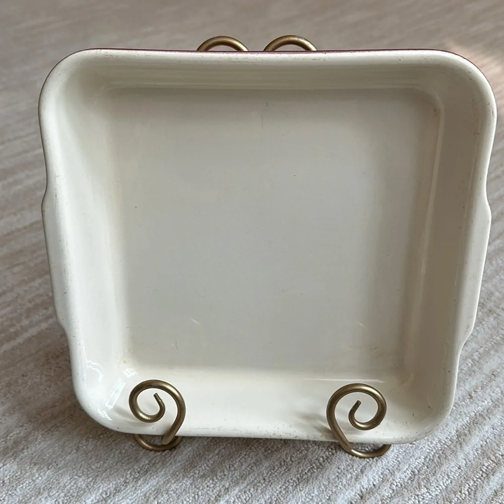 Emile Henry France Red Casserole Williams Sonoma Square Dish 9 x 9